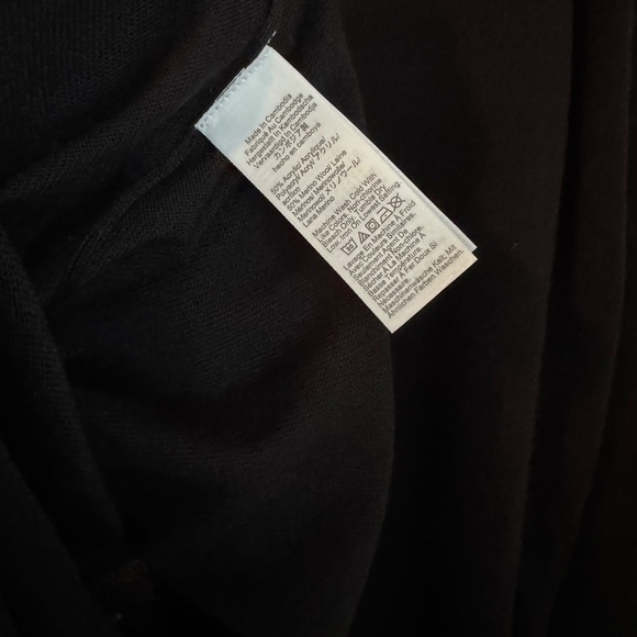 NWT J.Crew Factory Men’s Black Merino wool-blend half-zip SZ XL - Picture 7 of 8